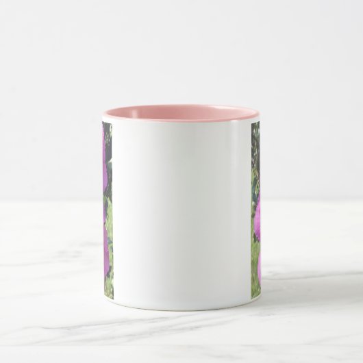 Mug Bouchon de fleurs violettes (Centre)