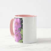 Mug Bouchon de fleurs violettes (Devant gauche)