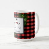 Mug Bouchon de motoneige rouge Buffalo (Devant droit)