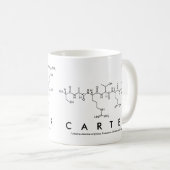 Mug Bouchon de nom du peptide Carter (Devant droit)