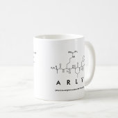 Mug Bouchon de nom du peptide d'arc (Devant droit)