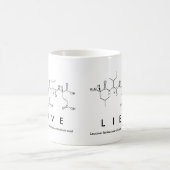 Mug Bouchon de nom du peptide de la lieve (Centre)