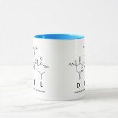 Mug Bouchon de nom du peptide Del (Centre)