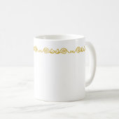 Mug Bouchon de travail Gold Scroll (Devant droit)