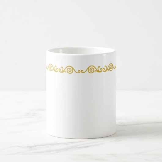 Mug Bouchon de travail Gold Scroll (Centre)