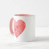 Mug Bouchon d'encre du coeur (Devant gauche)