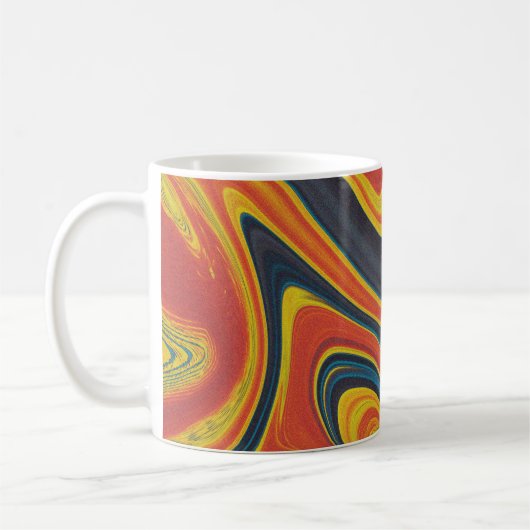 Mug Bouchon d'encre fluide coloré et vibrant (Gauche)