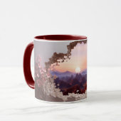 Mug Bouchon d'enveloppement de boue de paysage 3D (Devant gauche)