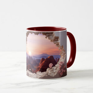 Mug Bouchon d'enveloppement de boue de paysage 3D