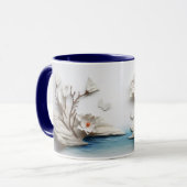 Mug Bouchon d'enveloppement de boue de paysage 3D (Devant gauche)