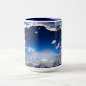 Mug Bouchon d'enveloppement de boue de paysage 3D (Centre)