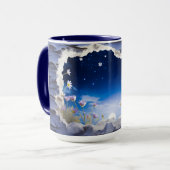 Mug Bouchon d'enveloppement de boue de paysage 3D (Devant gauche)