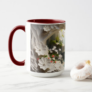 Mug Bouchon d'enveloppement de boue de paysage 3D