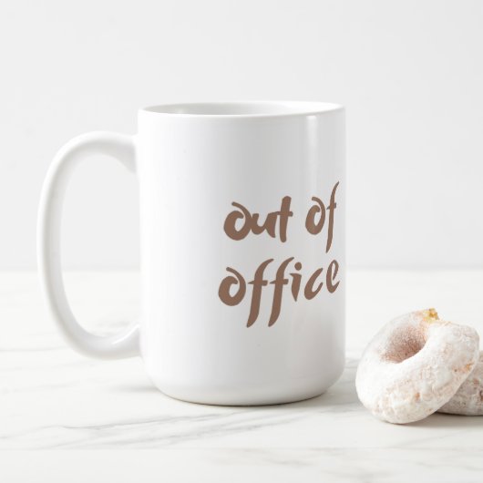 Mug Bouchon hors bureau (Avec donut)