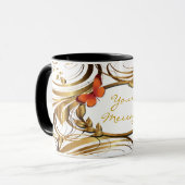 Mug Bouchon Motif Gold 1 (Devant gauche)