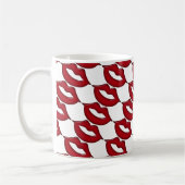 Mug Bouchon rouge à lèvres chaudes (Gauche)