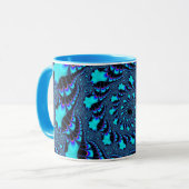 Mug Bouchon Turquoise à bulles sur mesure (Devant gauche)