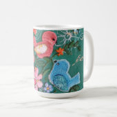 Mug Bouchon vintage à fleurs (Devant droit)