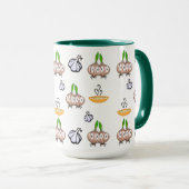 Mug Bouchons de café, Cuisines d'ail d'oignons (Devant droit)