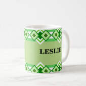 Mug Bouchons de café Motif diamant (Devant droit)