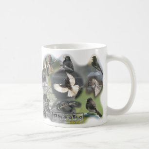 Mug Bouclage de collage de photo d'oiseaux de Phoebe