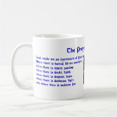 Mug Bouclage de prière du St Francis (Gauche)