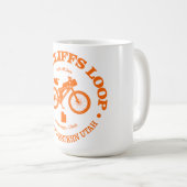 Mug Boucle des falaises d'Utah (cyclisme) (Devant droit)