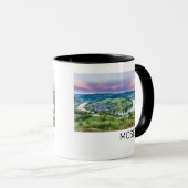 Mug Boucle Moselle Coucher de soleil Kroev Panorama Al (Devant droit)