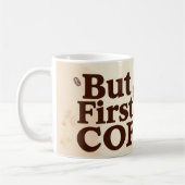 Mug Boucles à vapeur à l'affiche Lover de café (Gauche)