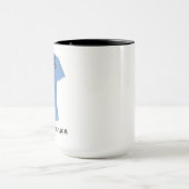 Mug Boucles bleues Vet Tech personnalisées (Centre)