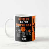 Mug Boucles de basket-ball, Joueur de basket-ball Cade (Gauche)