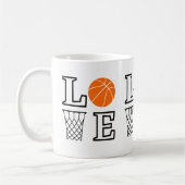 Mug Boucles de basket-ball, Lecteur de basket-ball Cad (Gauche)