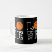 Mug Boucles de basket-ball, Lecteur de basket-ball Cad (Devant gauche)