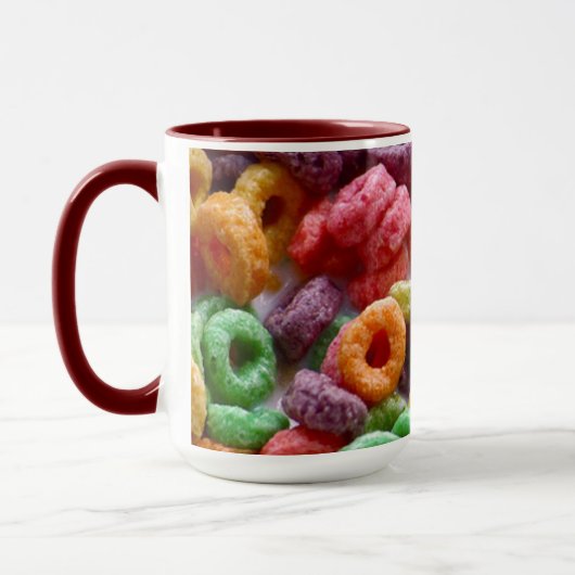 Mug Boucles de fruits de couleur Whimsy (Gauche)
