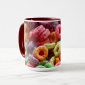 Mug Boucles de fruits de couleur Whimsy (Devant gauche)