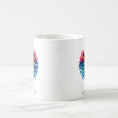 Mug Boucles de surf couché de soleil (Centre)