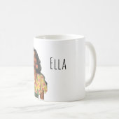 Mug Boucles d'oreilles pastèque féminine noire (Devant droit)