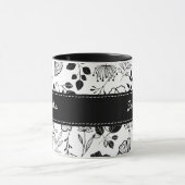 Mug Boucles noires encres personnalisées (Centre)