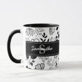 Mug Boucles noires encres personnalisées (Gauche)