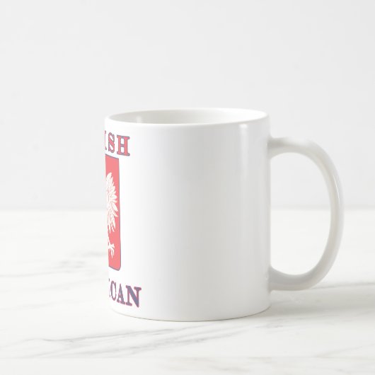 Mug Bouclier d'aigle américain polonais (Droite)