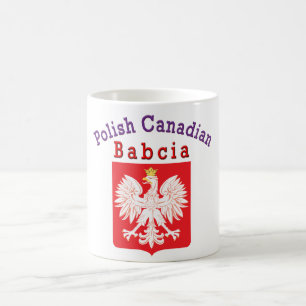 Mug Bouclier d'aigle canadien polonais Babcia