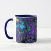 Mug Bouclier d'aquarelle violet (Gauche)