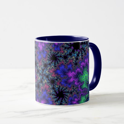 Mug Bouclier d'aquarelle violet (Devant droit)