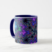 Mug Bouclier d'aquarelle violet (Devant gauche)