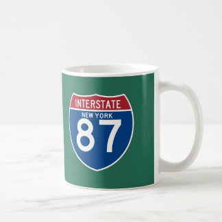 Mug Bouclier d'autoroute nationale de New York NY I-87