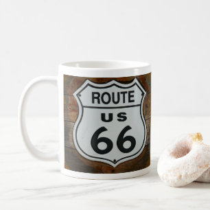 Mug Bouclier de la route 66, sur la construction de bo