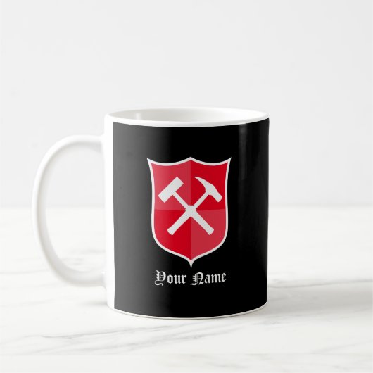 Mug Bouclier de marteau de roche traversé (Gauche)