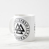 Mug bouclier de Rune de Tri Triangle de mug_fullwra (Devant gauche)