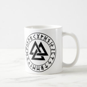 Mug bouclier de Rune de Tri Triangle de mug_fullwra
