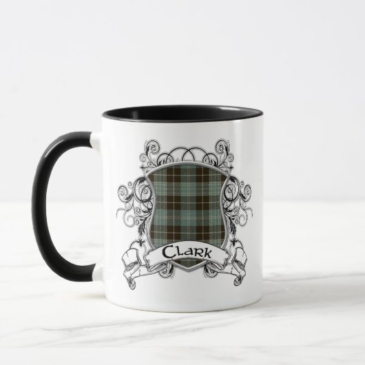 Mug Bouclier de tartan de Clark (Gauche)